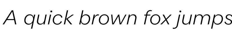 Preview of FONTSPRING DEMO - Quarion Light Italic font