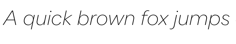 Preview of FONTSPRING DEMO - Quarion Thin Italic font