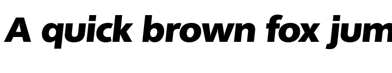 Preview of FONTSPRING DEMO - Quebec Serial Black Italic font