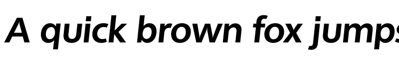 Preview of FONTSPRING DEMO - Quebec Serial Xbold Italic font