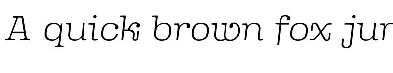 Preview of FONTSPRING DEMO - Queensberry Thin Italic font
