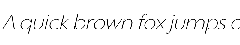 Preview of FONTSPRING DEMO - Quell Contrast Thin Italic font