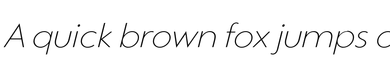 Preview of FONTSPRING DEMO - Quell Linear Thin Italic font
