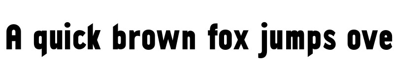 Preview of FONTSPRING DEMO - Quenbach Black Condensed Regular font