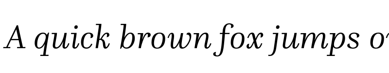 Preview of FONTSPRING DEMO - Questa Light Italic font