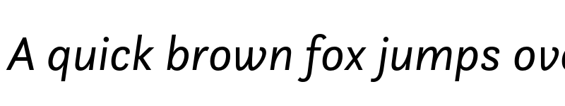 Preview of FONTSPRING DEMO - Questa Sans Italic font