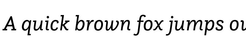Preview of FONTSPRING DEMO - Questa Slab Italic font