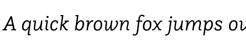 Preview of FONTSPRING DEMO - Questa Slab Light Italic font