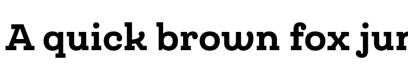 Preview of FONTSPRING DEMO - Queulat Alt Black Regular font