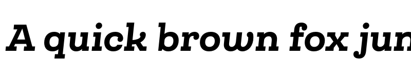 Preview of FONTSPRING DEMO - Queulat Black Italic Regular font