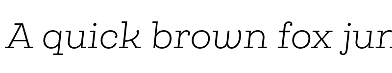 Preview of FONTSPRING DEMO - Queulat Light Italic Regular font