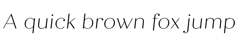 Preview of FONTSPRING DEMO - Quiche Display Thin Italic font