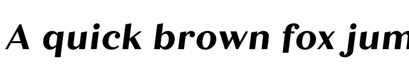 Preview of FONTSPRING DEMO - Quiche Text Bold Italic font