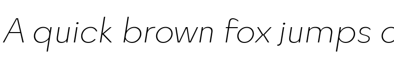Preview of FONTSPRING DEMO - Quickflio ExtraLight Italic font
