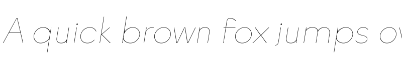 Preview of FONTSPRING DEMO - Quickflio Thin Italic font