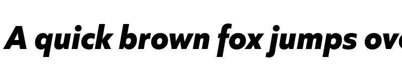 Preview of FONTSPRING DEMO - Quiet Sans ExtraBold Italic font