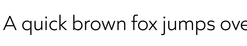 Preview of FONTSPRING DEMO - Quiet Sans Light Regular font