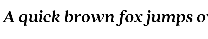 Preview of FONTSPRING DEMO - Quincy CF Bold Italic font