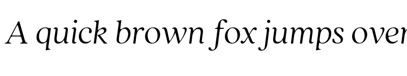 Preview of FONTSPRING DEMO - Quincy CF Light Italic font