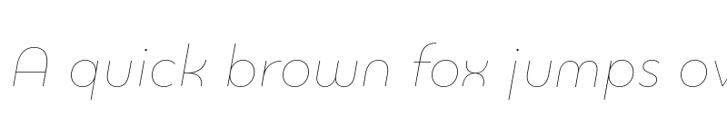 Preview of FONTSPRING DEMO - Quinoa Round Thin Italic font