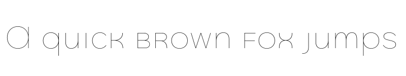 Preview of FONTSPRING DEMO - Quinoa Unicase Thin Regular font