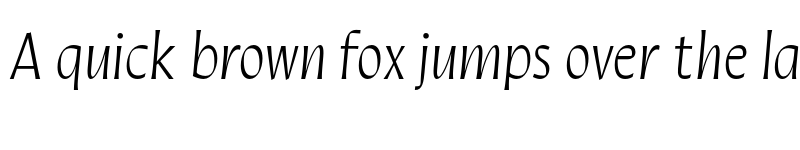 Preview of FONTSPRING DEMO - Quiverleaf CF Bold Italic font