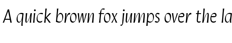 Preview of FONTSPRING DEMO - Quiverleaf CF Extra Bold Italic font