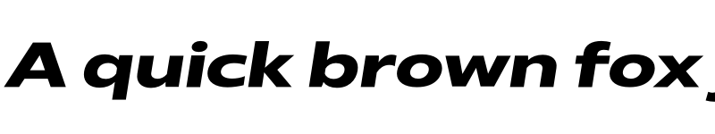 Preview of FONTSPRING DEMO - Radiate Sans Bold Semi Expanded Bold Italic font