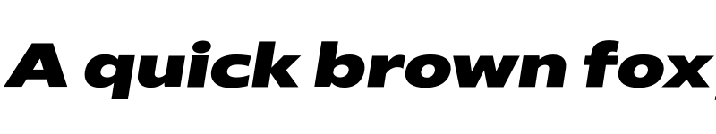 Preview of FONTSPRING DEMO - Radiate Sans ExBold Sm Expanded Bold Italic font