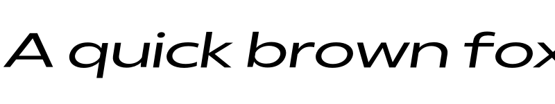 Preview of FONTSPRING DEMO - Radiate Sans Expanded Italic font