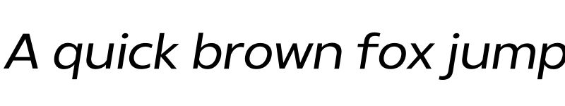 Preview of FONTSPRING DEMO - Radiate Sans Italic font