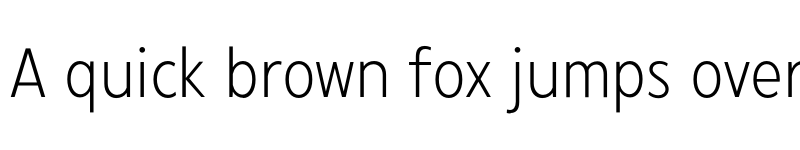 Preview of FONTSPRING DEMO - Radiate Sans Light Condensed Regular font