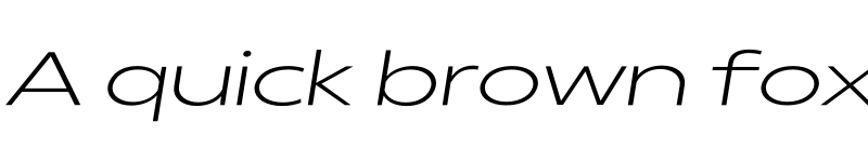 Preview of FONTSPRING DEMO - Radiate Sans Light Expanded Italic font