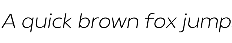 Preview of FONTSPRING DEMO - Radiate Sans Light Italic font