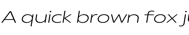 Preview of FONTSPRING DEMO - Radiate Sans Light Sm Expanded Italic font