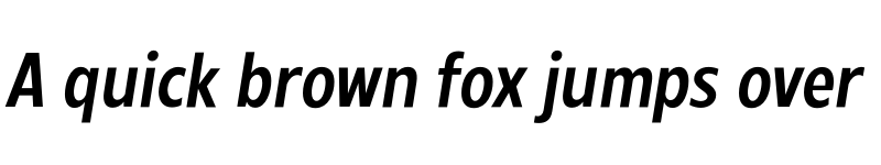 Preview of FONTSPRING DEMO - Radiate Sans SemiBold Condensed Italic font