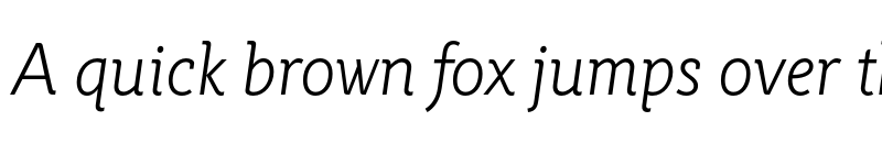 Preview of FONTSPRING DEMO - Rahere Informal Light Italic font