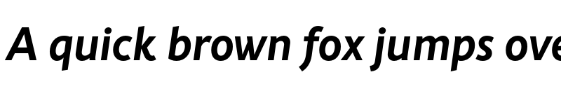 Preview of FONTSPRING DEMO - Rahere Sans Bold Italic font