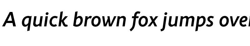 Preview of FONTSPRING DEMO - Rahere Sans Semi Bold Italic font