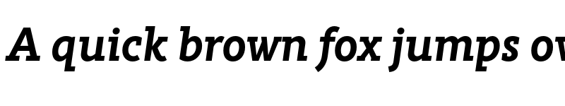 Preview of FONTSPRING DEMO - Rahere Slab Bold Italic font