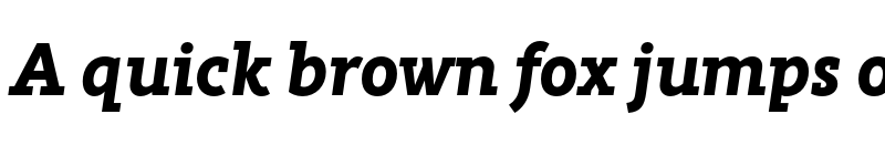 Preview of FONTSPRING DEMO - Rahere Slab Extra Bold Italic font