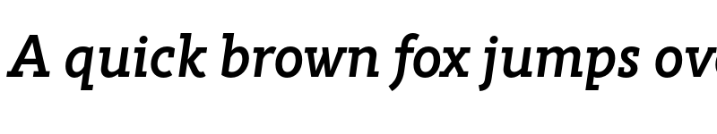 Preview of FONTSPRING DEMO - Rahere Slab Semi Bold Italic font