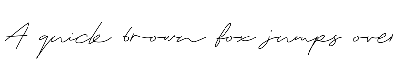 Preview of FONTSPRING DEMO - Rainmaker Script Regular font