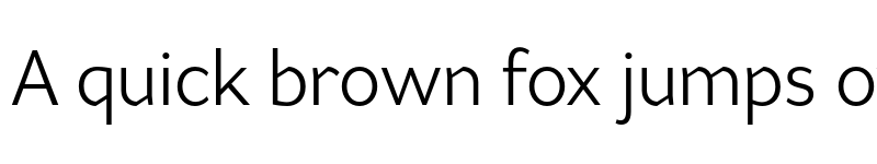 Preview of FONTSPRING DEMO - Range Sans Lt Regular font