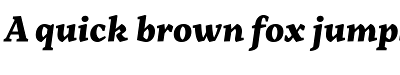 Preview of FONTSPRING DEMO - Range Serif Blk Italic font