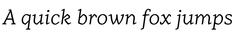 Preview of FONTSPRING DEMO - Range Serif Lt Regular font