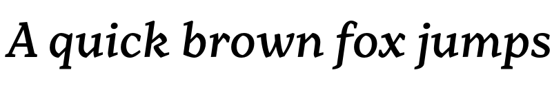 Preview of FONTSPRING DEMO - Range Serif Md Italic font