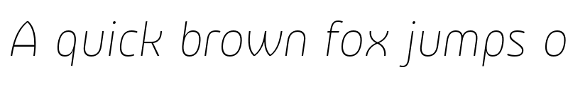 Preview of FONTSPRING DEMO - Rasane Thin Italic font