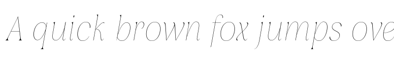Preview of FONTSPRING DEMO - Rasbern Thin Italic font