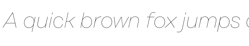 Preview of FONTSPRING DEMO - Rational Display Hairline Italic font